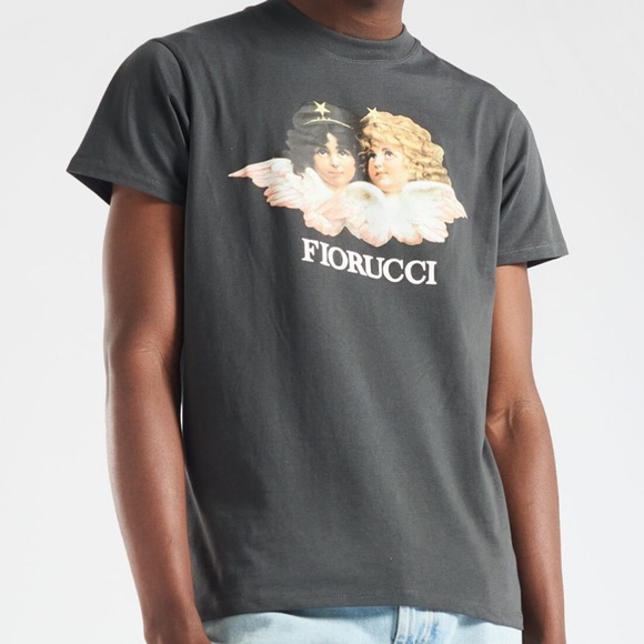 Fiorucci Angels T-Shirt Dark Grey Shirt - Picture 1 of 9
